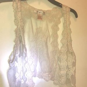 All lace vest